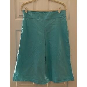 Turquoise Vintage Retro High Waist Culottes